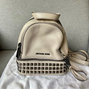 Michael Kors Cream Studded Backpack